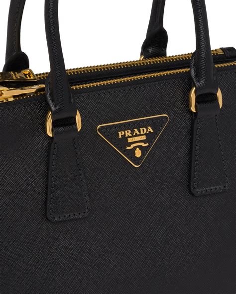 prada tasche schwarz leder